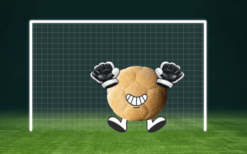 Dough ball in goal