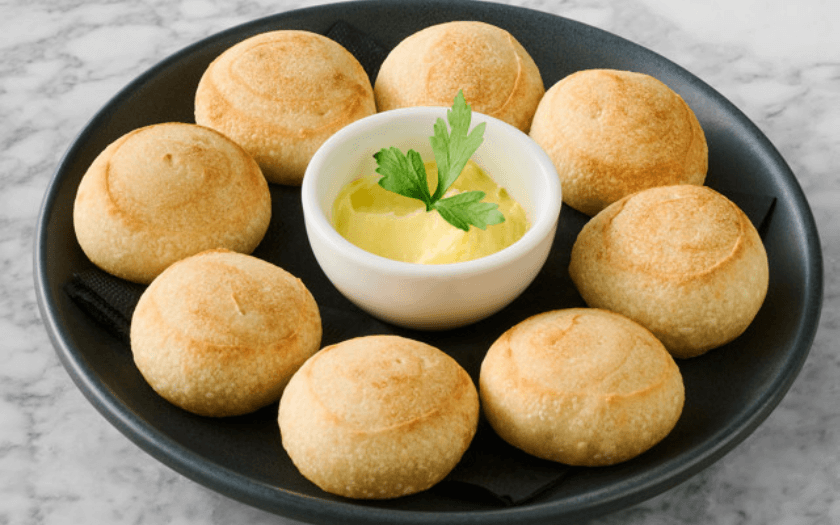 A plate of PizzaExpress Dough Balls